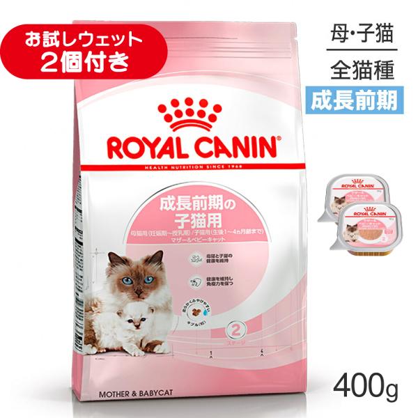 ロイヤルカナン FHN マザー&ベビーキャット 成長前期の子猫用 生後1～4ヵ月齢 妊娠・授乳期の母猫用 400g(猫・キャット)[正規品]
