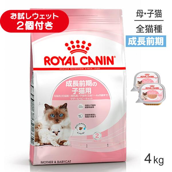 ロイヤルカナン FHN マザー&ベビーキャット 成長前期の子猫用 生後1～4ヵ月齢 妊娠・授乳期の母猫用 4kg (猫・キャット)[正規品]
