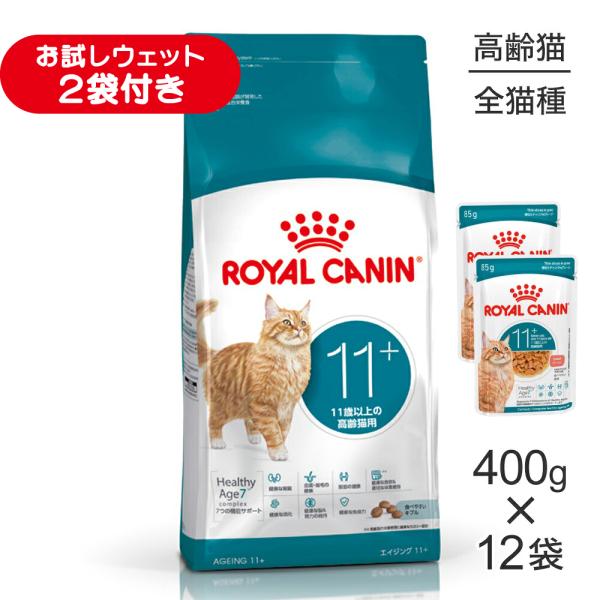 【400g×12袋】ロイヤルカナン FHN エイジング 11+ 高齢猫用 11歳以上 (猫・キャット)[正規品]