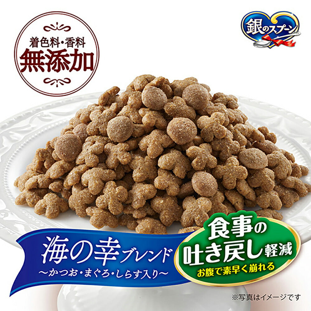 ユニ・チャーム 銀のスプーン 国産生かつおin 食事の吐き戻し軽減フード 成猫用 海の幸ブレンド 1kg (猫・キャット)
