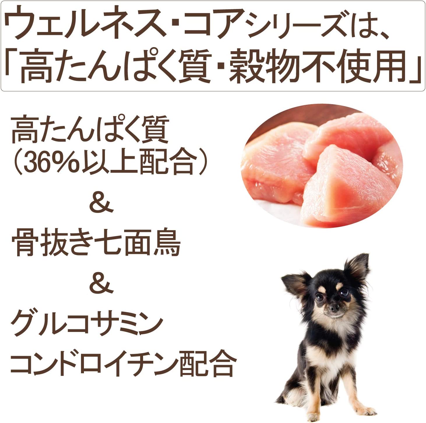 ウェルネス コア 小型犬 成犬用 1～6歳 骨抜き七面鳥 800g (犬・ドッグ)[正規品]
