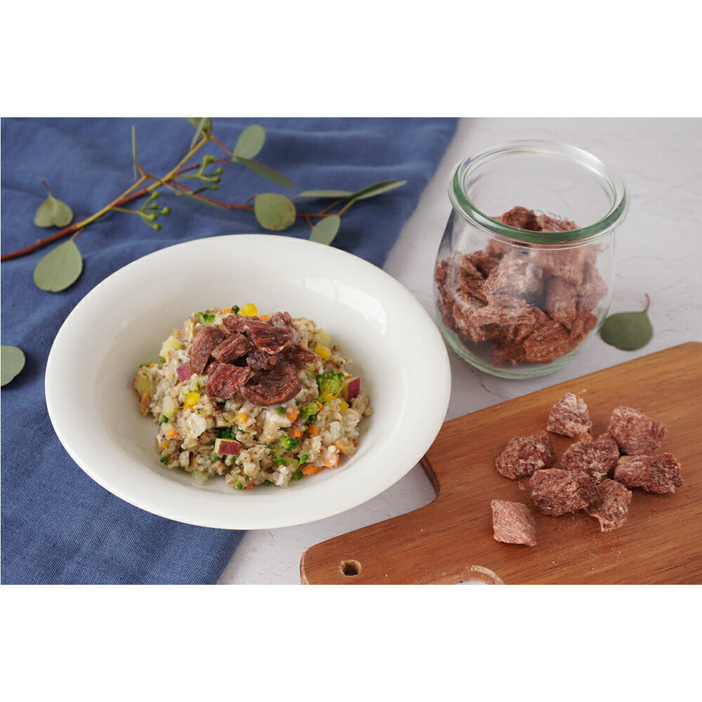 ホワイトフォックス エゾ鹿肉のフリーズドライ 無添加 120g (犬猫兼用) white fox